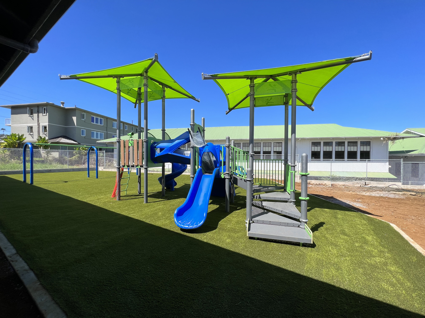 New playground equipment installed at Hawaii public school